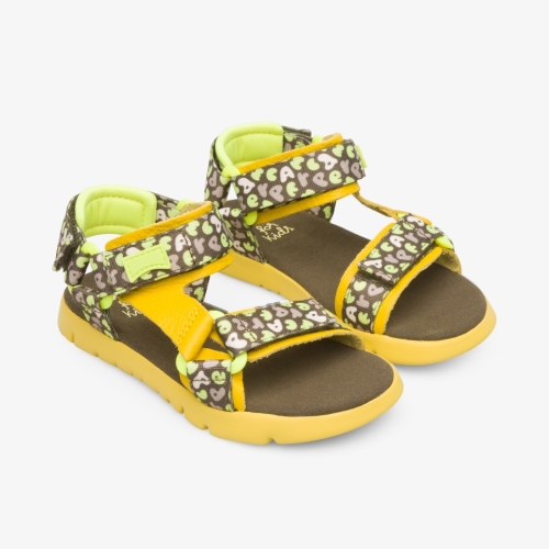 Camper Oruga Kids Sandals US-56857 Yellow Online